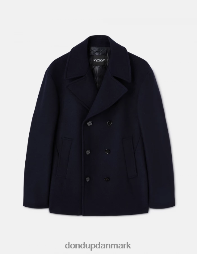 dobbeltradet klædepeacoat Mænd 0XD0D0910 Marine blå DONDUP beklædning