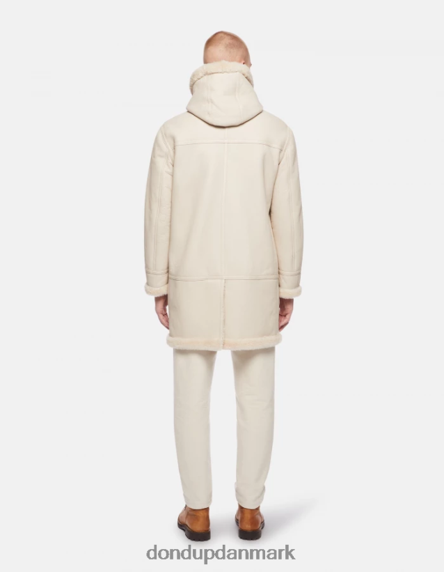 enkeltradet shearling parka Mænd 0XD0D0920 burro DONDUP beklædning