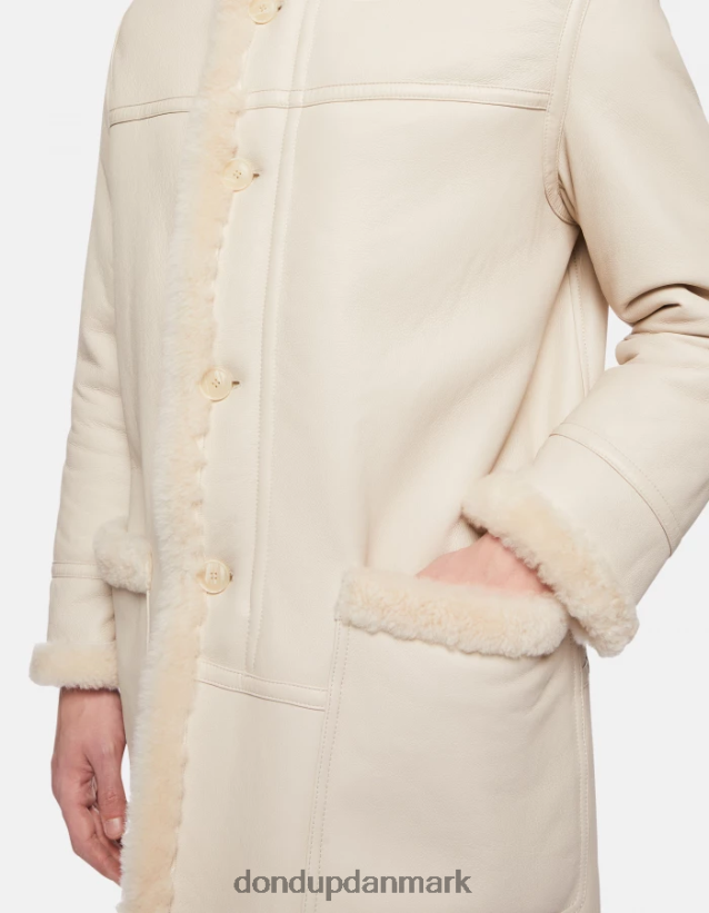 enkeltradet shearling parka Mænd 0XD0D0920 burro DONDUP beklædning