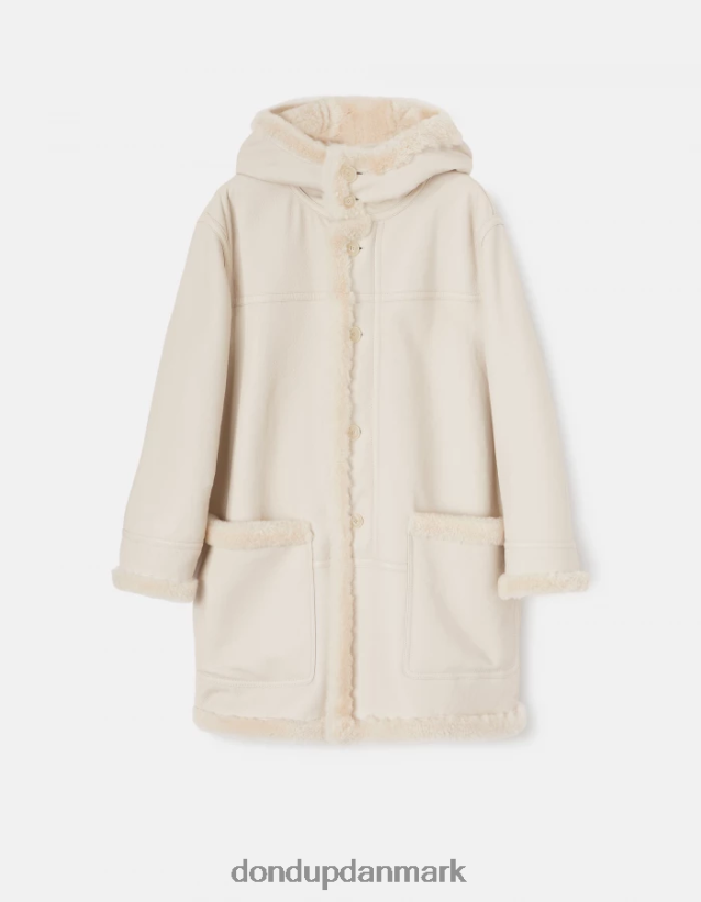 enkeltradet shearling parka Mænd 0XD0D0920 burro DONDUP beklædning