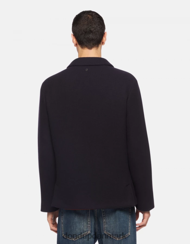 enkeltradet stofjakke Mænd 0XD0D0913 Marine blå DONDUP beklædning