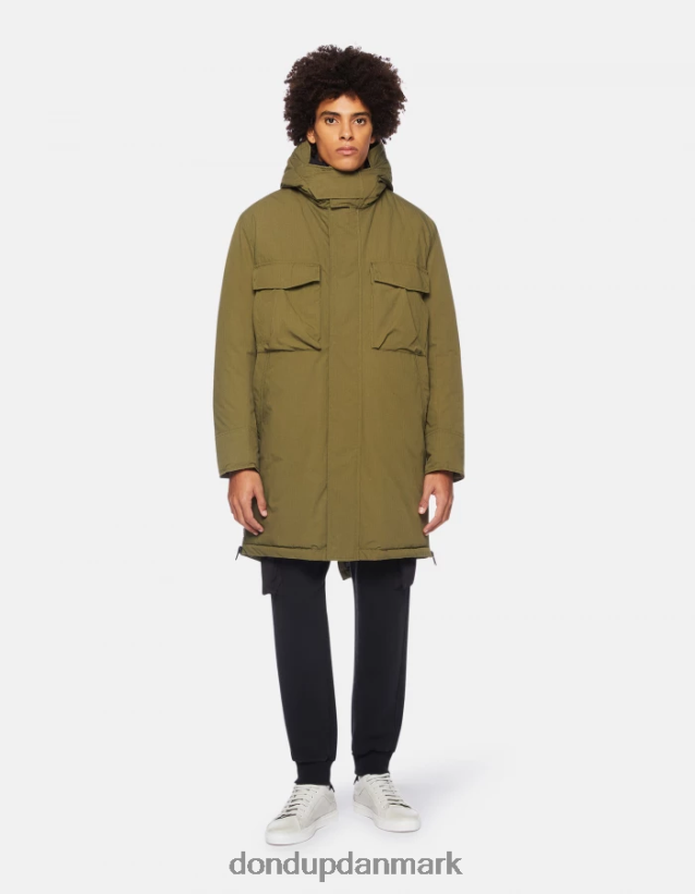 loose-fit parka i teknisk stof Mænd 0XD0D0904 salvie grøn DONDUP beklædning
