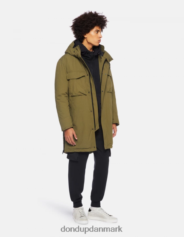 loose-fit parka i teknisk stof Mænd 0XD0D0904 salvie grøn DONDUP beklædning