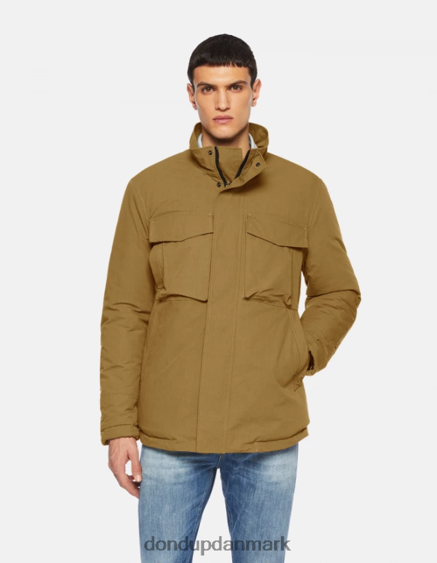 regular fit feltjakke i teknisk stof Mænd 0XD0D0907 taupe DONDUP beklædning