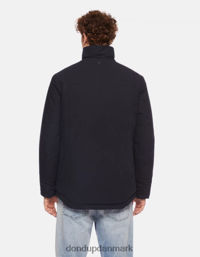 regular fit feltjakke i teknisk stof Mænd 0XD0D0908 Marine blå DONDUP beklædning