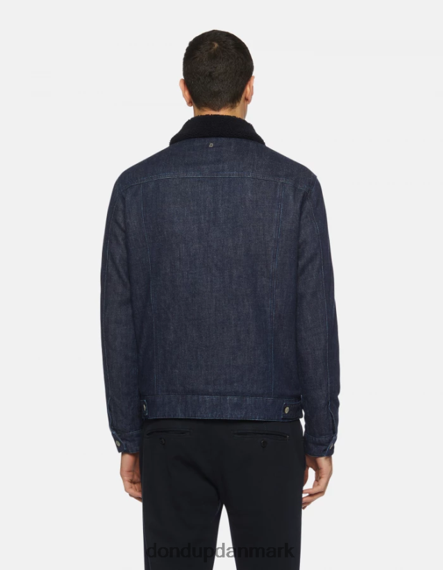 slim fit denimjakke Mænd 0XD0D0909 blå DONDUP beklædning