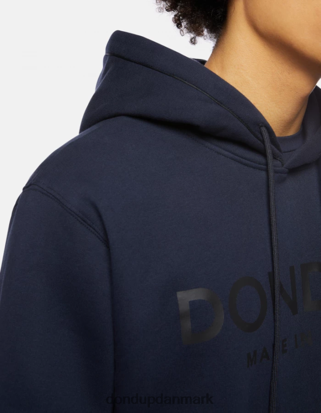 hættetrøje med normal pasform Mænd 0XD0D0823 Marine blå DONDUP beklædning