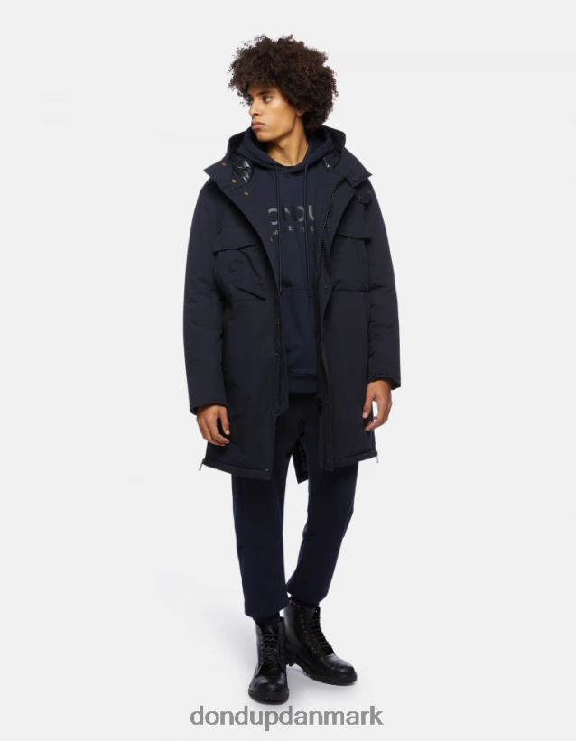 hættetrøje med normal pasform Mænd 0XD0D0823 Marine blå DONDUP beklædning