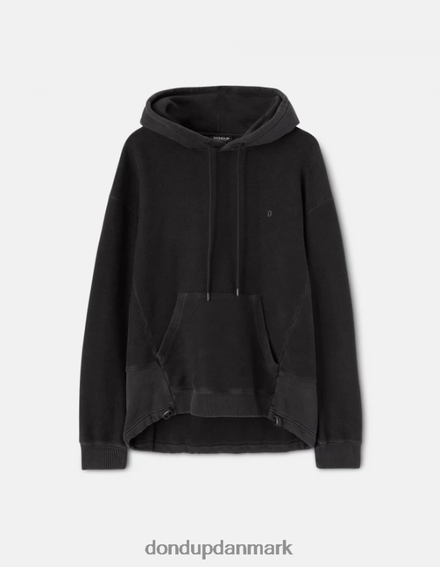 hættetrøje med normal pasform Mænd 0XD0D0826 sort DONDUP beklædning