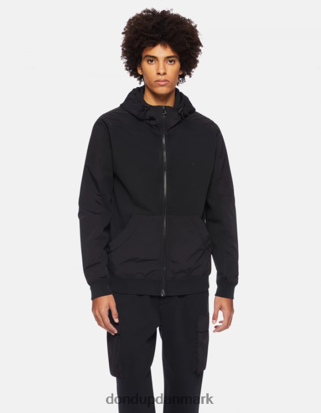 hættetrøje med normal pasform Mænd 0XD0D0842 sort DONDUP beklædning