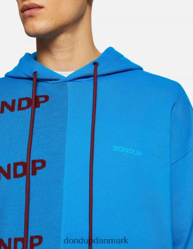 oversized hættetrøje Mænd 0XD0D0835 turkis DONDUP beklædning