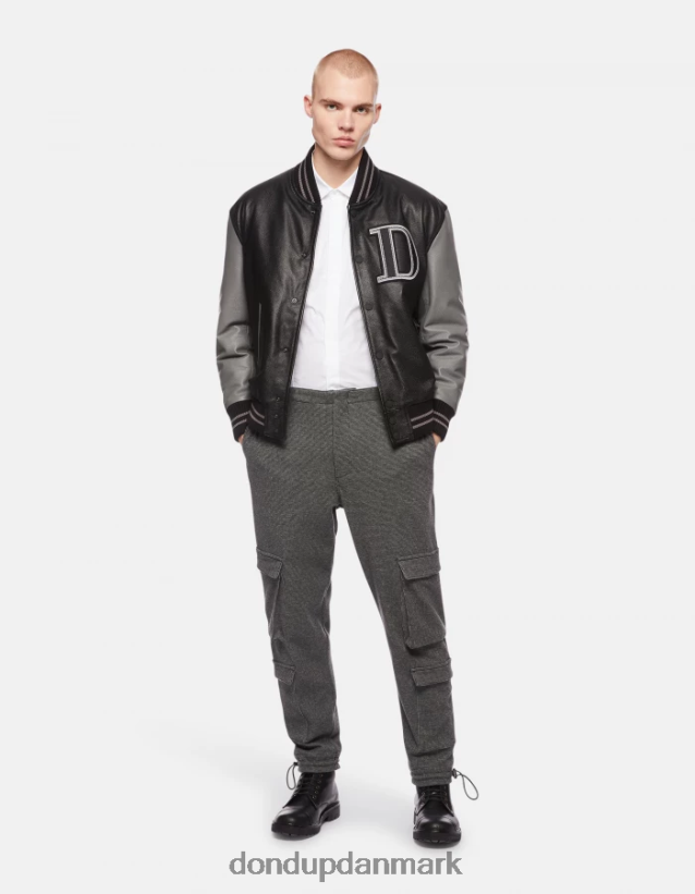 slim fit poplin skjorte Mænd 0XD0D0855 hvid DONDUP beklædning