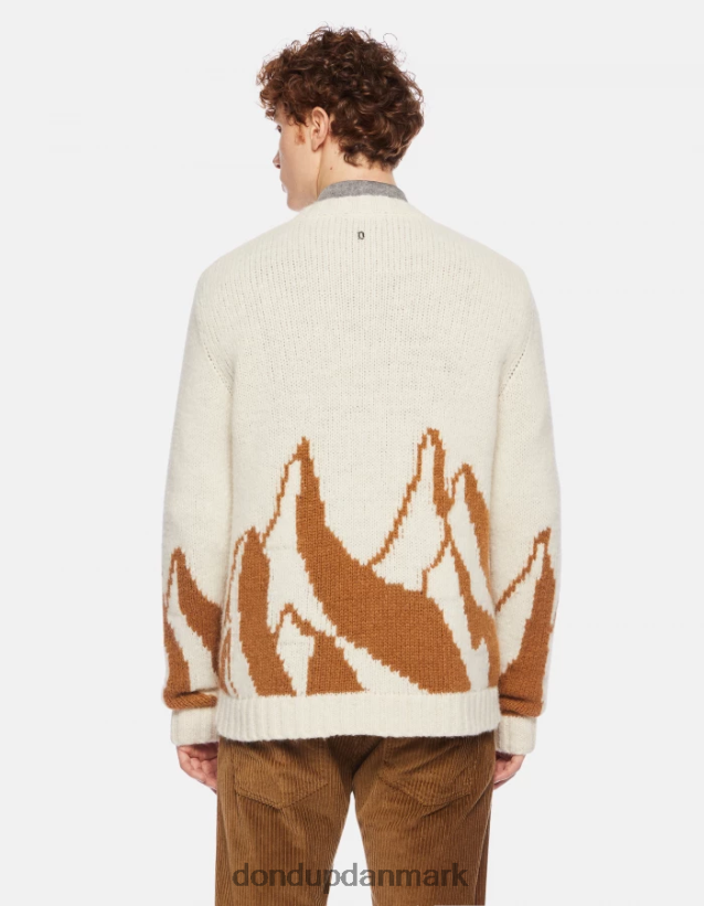 alpacatrøje med rund hals Mænd 0XD0D0873 alabastro DONDUP beklædning