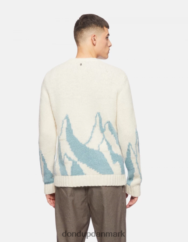 alpacatrøje med rund hals Mænd 0XD0D0874 lyseblå DONDUP beklædning