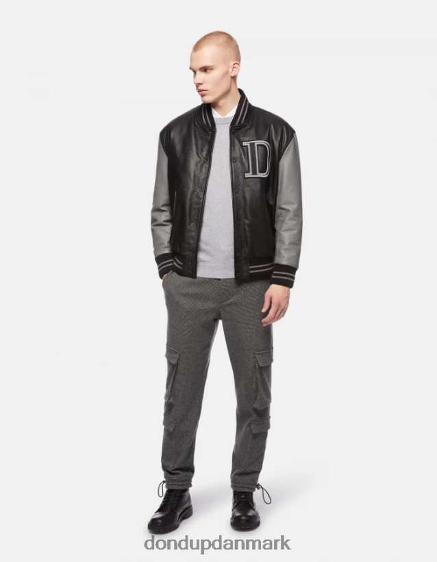 kashmir- og silketrøje med rund hals Mænd 0XD0D0871 lysegrå DONDUP beklædning