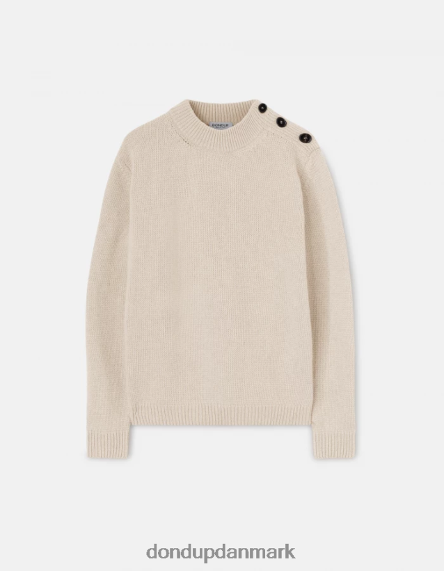 regulær pasform mock-polo-halstrøje i uld Mænd 0XD0D0887 lievito DONDUP beklædning