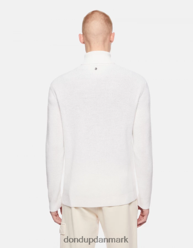 uldtrøje med polohals i normal pasform Mænd 0XD0D0891 fiocco DONDUP beklædning