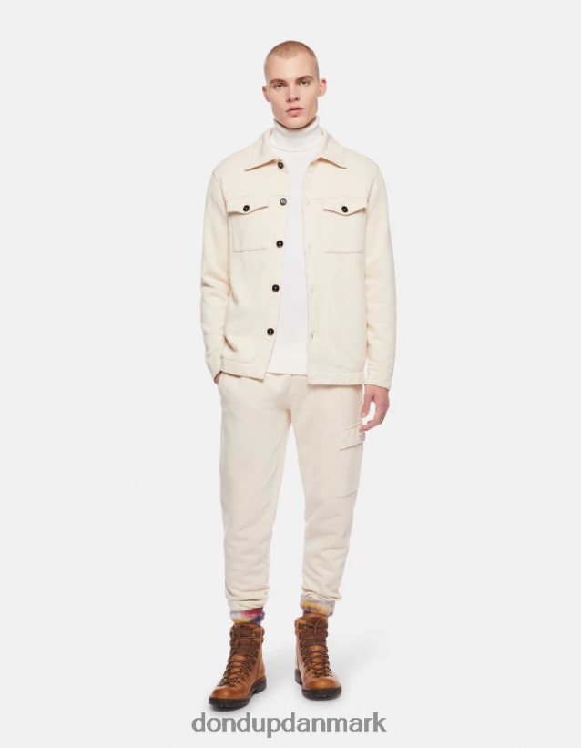 uldtrøje med polohals i normal pasform Mænd 0XD0D0891 fiocco DONDUP beklædning