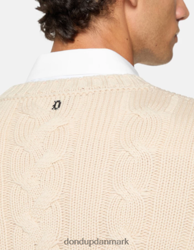 uldtrøje med rund hals Mænd 0XD0D0872 lievito DONDUP beklædning