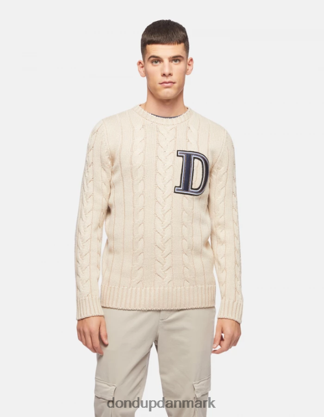 uldtrøje med rund hals Mænd 0XD0D0889 lievito DONDUP beklædning