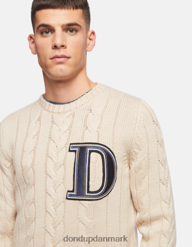 uldtrøje med rund hals Mænd 0XD0D0889 lievito DONDUP beklædning