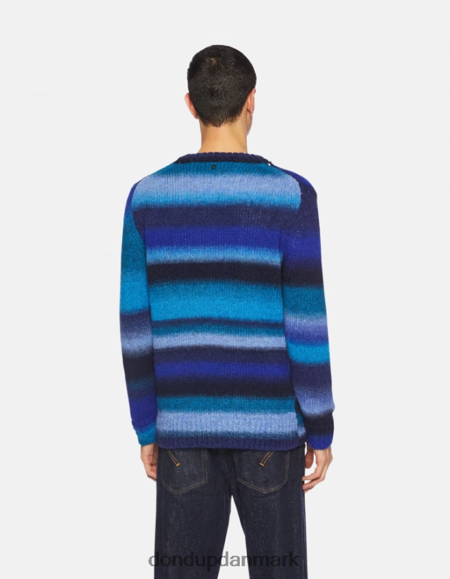 uldtrøje med rund hals Mænd 0XD0D0898 kongeblå DONDUP beklædning