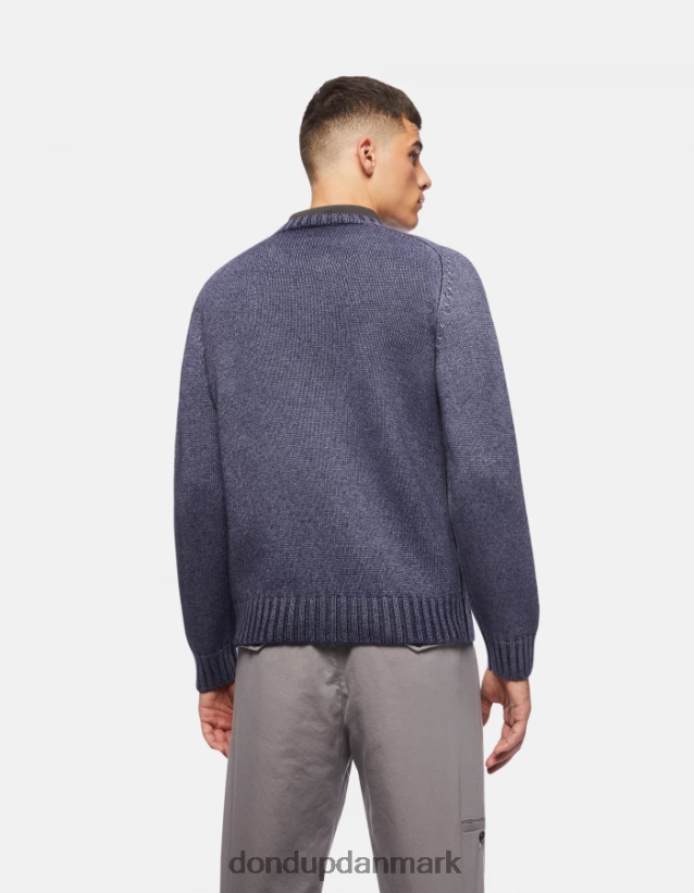 uldtrøje med rund hals Mænd 0XD0D0900 Marine blå DONDUP beklædning