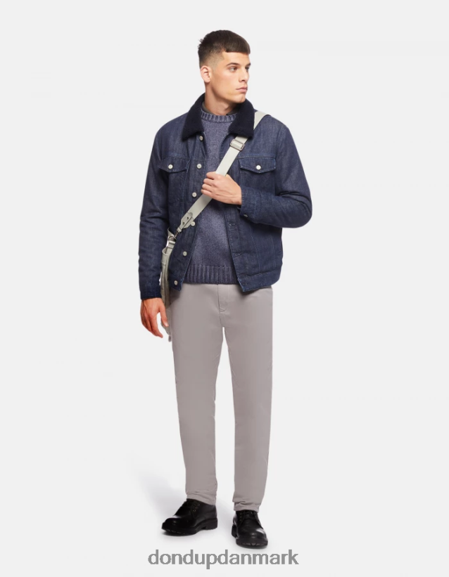 uldtrøje med rund hals Mænd 0XD0D0900 Marine blå DONDUP beklædning