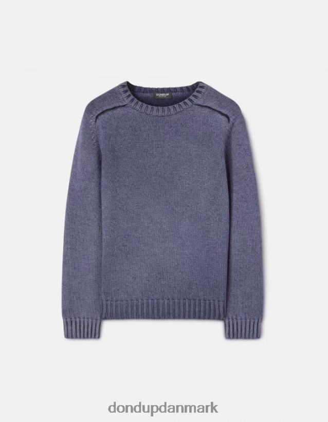 uldtrøje med rund hals Mænd 0XD0D0900 Marine blå DONDUP beklædning