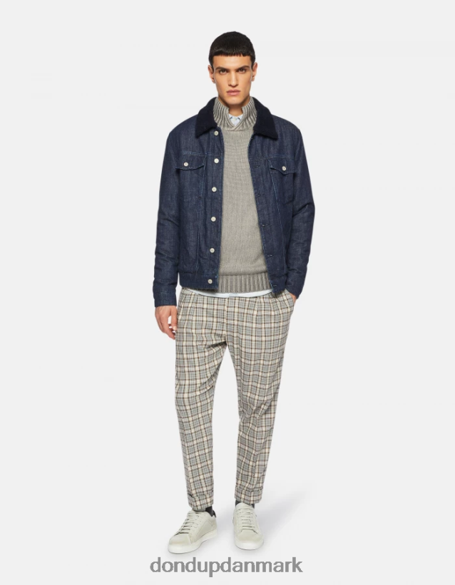 uldtrøje med tragthals Mænd 0XD0D0892 grå DONDUP beklædning