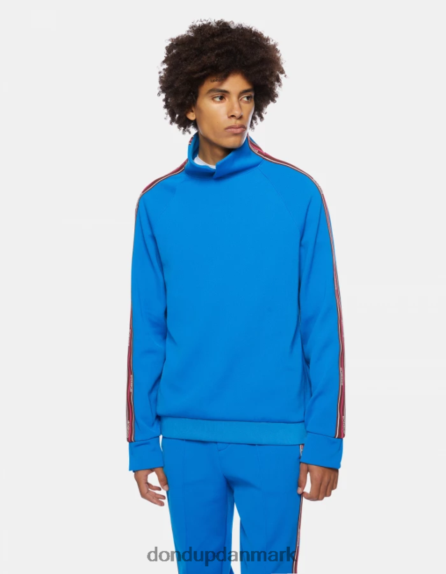 sweatshirt med høj hals i normal pasform Mænd 0XD0D0833 turkis DONDUP beklædning