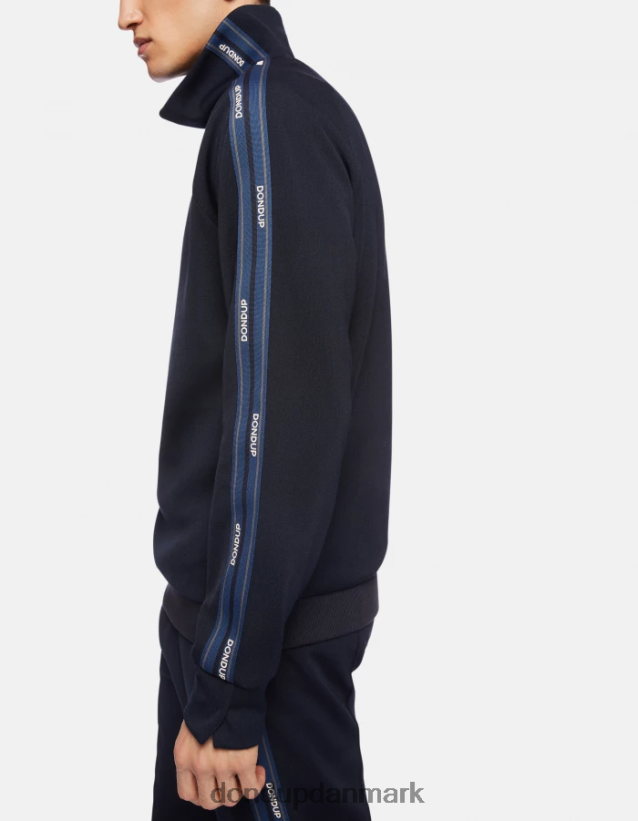 sweatshirt med høj hals i normal pasform Mænd 0XD0D0834 Marine blå DONDUP beklædning