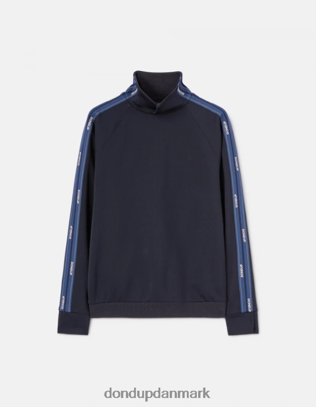 sweatshirt med høj hals i normal pasform Mænd 0XD0D0834 Marine blå DONDUP beklædning