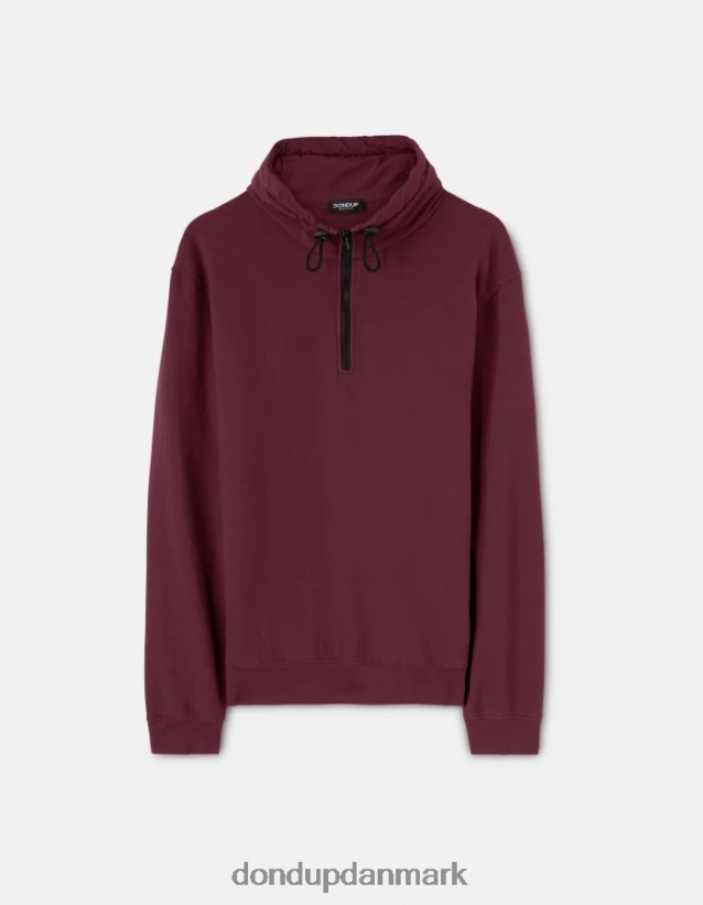 sweatshirt med høj hals i normal pasform Mænd 0XD0D0844 prugna DONDUP beklædning