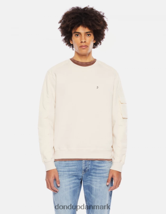 sweatshirt med rund hals i normal pasform Mænd 0XD0D0830 lievito DONDUP beklædning