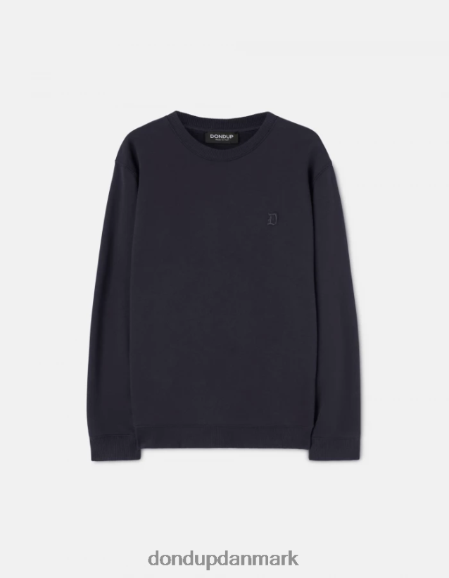sweatshirt med rund hals i normal pasform Mænd 0XD0D0837 Marine blå DONDUP beklædning