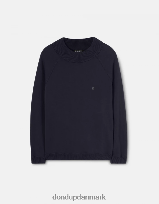 sweatshirt med rund hals i normal pasform Mænd 0XD0D0838 Marine blå DONDUP beklædning