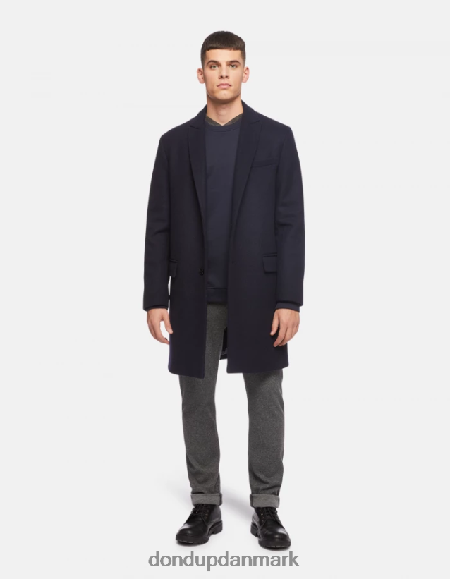 sweatshirt med rund hals i normal pasform Mænd 0XD0D0840 Marine blå DONDUP beklædning