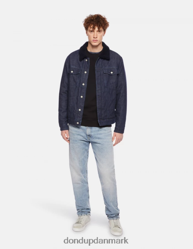 sweatshirt med rund hals i normal pasform Mænd 0XD0D0841 sort DONDUP beklædning