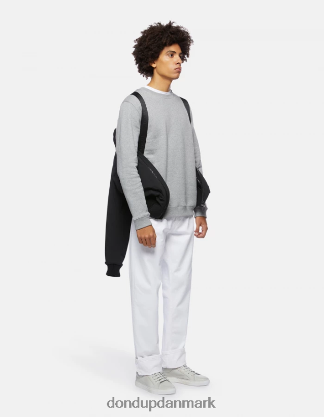 sweatshirt med rund hals i normal pasform Mænd 0XD0D0843 grå DONDUP beklædning