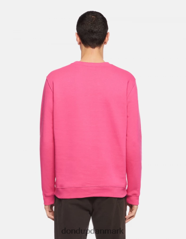 sweatshirt med rund hals i normal pasform Mænd 0XD0D0846 orkidé DONDUP beklædning