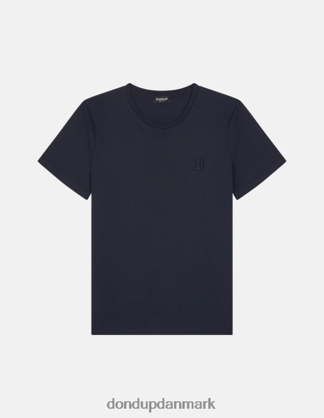 jersey t-shirt med normal pasform Mænd 0XD0D0793 Marine blå DONDUP beklædning