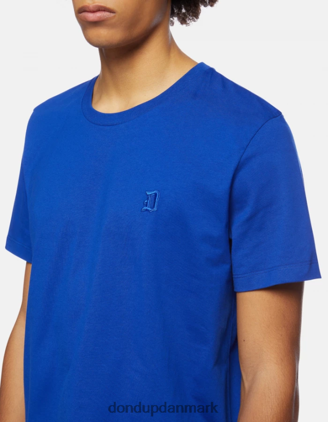 jersey t-shirt med normal pasform Mænd 0XD0D0795 kongeblå DONDUP beklædning