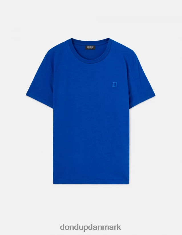 jersey t-shirt med normal pasform Mænd 0XD0D0795 kongeblå DONDUP beklædning