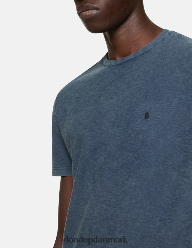 jersey t-shirt med normal pasform Mænd 0XD0D0797 Marine blå DONDUP beklædning
