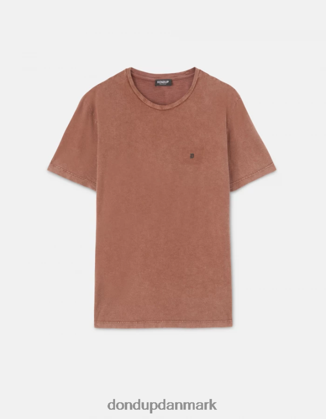 jersey t-shirt med normal pasform Mænd 0XD0D0798 cioccolato DONDUP beklædning