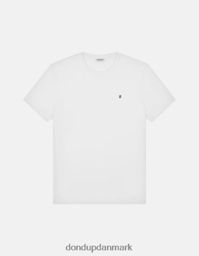 jersey t-shirt med normal pasform Mænd 0XD0D0799 hvid DONDUP beklædning