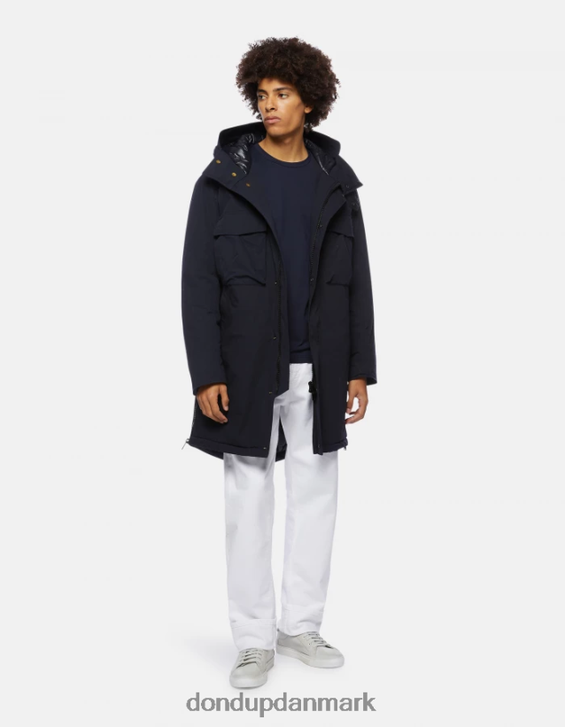 jersey t-shirt med normal pasform Mænd 0XD0D0800 Marine blå DONDUP beklædning