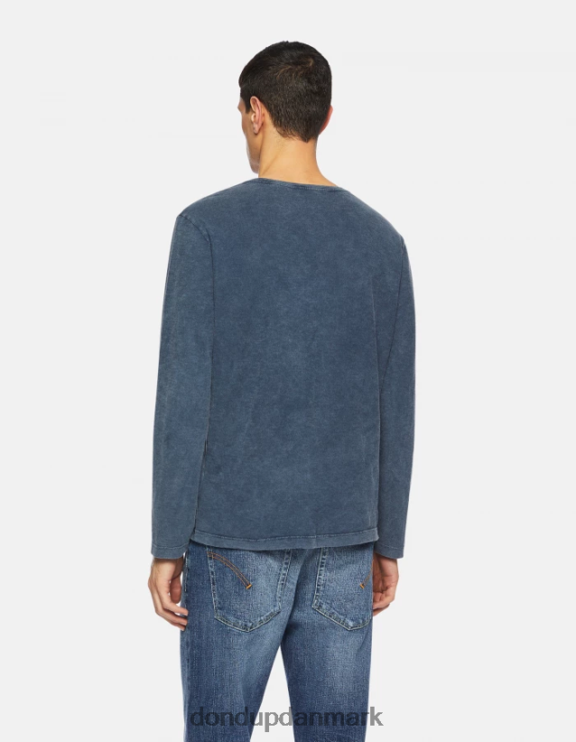 jersey t-shirt med normal pasform Mænd 0XD0D0806 Marine blå DONDUP beklædning