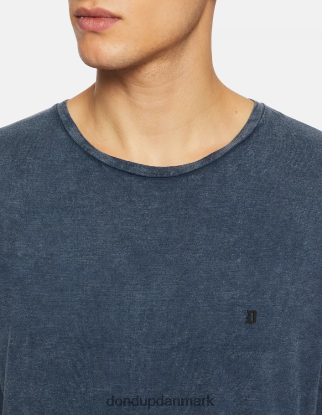 jersey t-shirt med normal pasform Mænd 0XD0D0806 Marine blå DONDUP beklædning